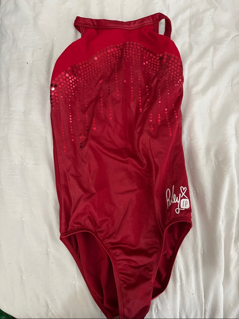 red sylvia p leotard